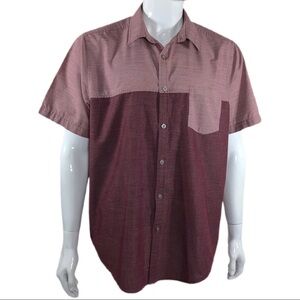 Bruno Men’s 2-Tone Color Block Pocket Button Down